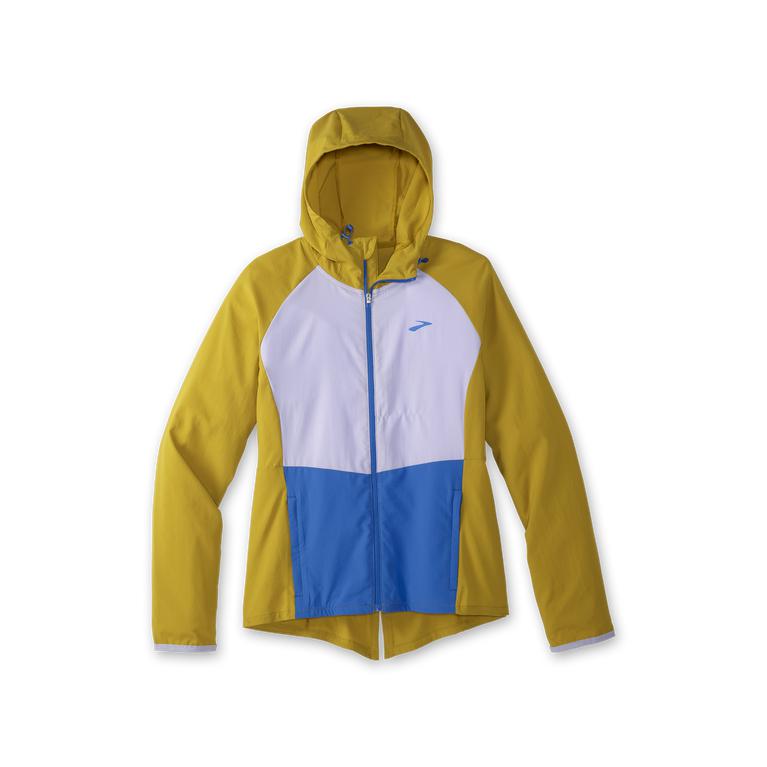 Brooks Canopy Running Jackets - Women's - Golden Hour/Violet Dash/White/Blue (19806-NJUK)